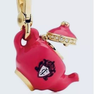 Juicy Couture PINK TEAPOT TEA KETTLE CHARM NEW